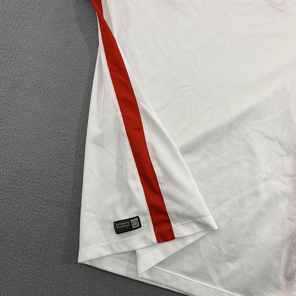United States Soccer Shirt Womens Medium White Red Blue Nike Dri Fit Training - Picture 12 of 12